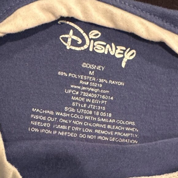 Disney Blue Stitch Short Sleeve Tee Shirt Juniors Size Medium - Picture 2 of 5